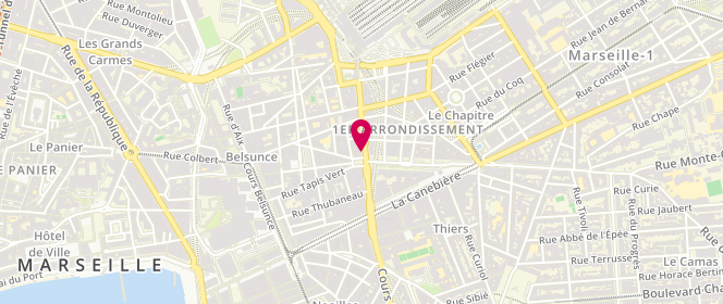 Plan de Boulangerie Saint Charles, 3 Boulevard d'Athènes, 13001 Marseille