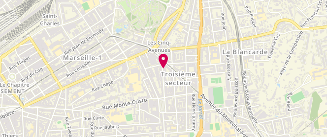 Plan de Le Fournil d'Ornella, 3 Boulevard Georges Clemenceau, 13004 Marseille