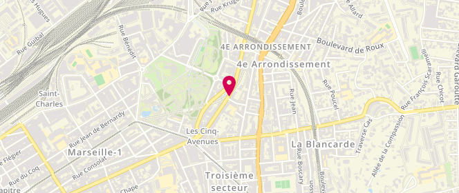 Plan de Boulangerie Boni, 58 avenue des Chartreux, 13004 Marseille