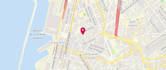 Plan de Le Fournil d'Hozier, 5 Rue d'Hozier, 13002 Marseille