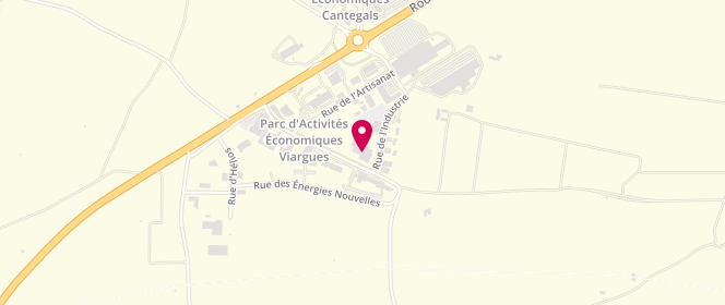 Plan de Le Fournil Biterrois, Zone d'Aménagement Concerté Viargues, 34440 Colombiers