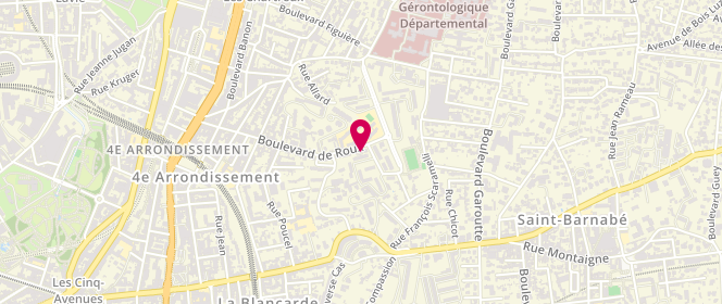 Plan de LE Fournil de tessnime, 88 Boulevard de Roux, 13004 Marseille