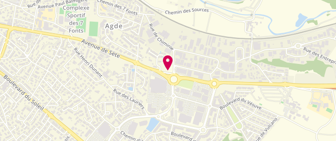 Plan de Boulangerie Marie Blachere, 6 Rue de Chiminie, 34300 Agde