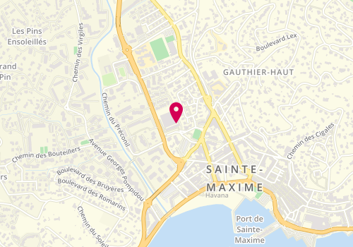 Plan de Societe Coulomb, 18 place Jean Mermoz, 83120 Sainte-Maxime