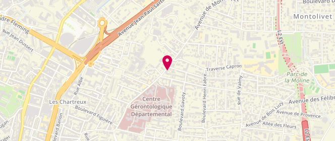 Plan de La Fournee d'Abigael, 222 avenue de Montolivet, 13012 Marseille