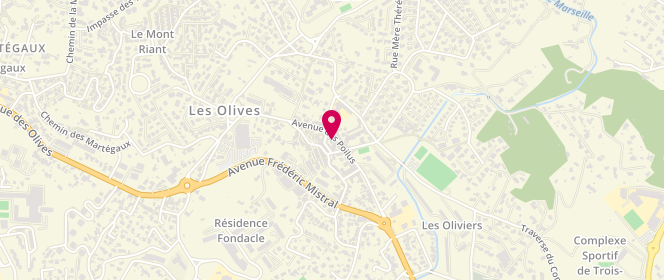 Plan de L'Alchimie des Saveurs, 92 avenue des Poilus, 13013 Marseille