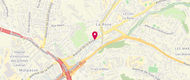 Plan de Bouali Panification, 168 avenue de la Rose, 13013 Marseille