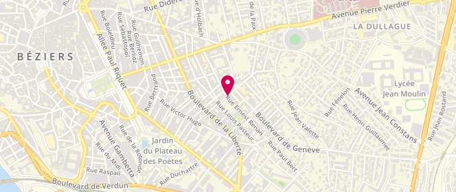 Plan de Boulangerie de la Placette, 13 Rue Ernest Renan, 34500 Béziers