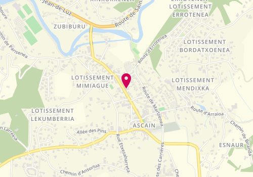 Plan de Boulangerie Susperregui, 298 Rue Ernest Fourneau, 64310 Ascain