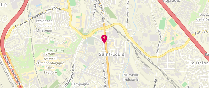 Plan de La Fournée de Saint Louis, 131 avenue de Saint-Louis, 13015 Marseille