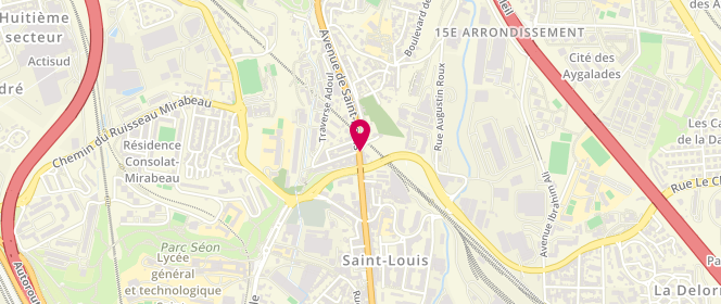 Plan de Hls, 184 Avenue Saint Louis, 13015 Marseille