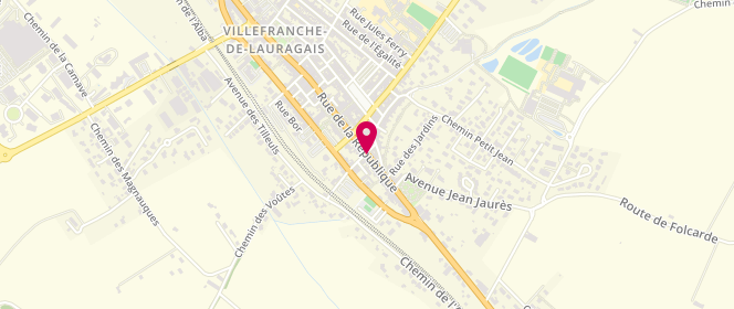 Plan de Le Fournil, Bât le Fournil 41 Rue République, 31290 Villefranche-de-Lauragais