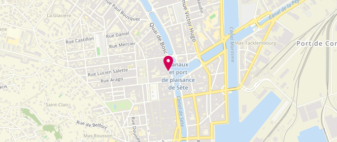 Plan de La Carioca - Boulangerie singulière, 20 Quai Maréchal de Lattre de Tassigny, 34200 Sète