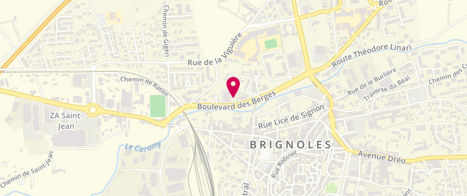 Plan de Boulangerie Marie Blachere, 380 avenue des Berges, 83170 Brignoles