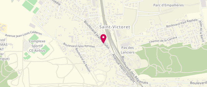 Plan de Le Lancier, 44 Boulevard Jean Moulin, 13730 Saint-Victoret