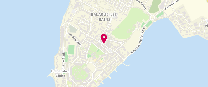 Plan de Albert Sylvain, 1 avenue du Port, 34540 Balaruc-les-Bains