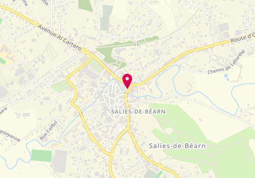 Plan de L'Instant Thé, 5 place Jeanne d'Albret, 64270 Salies-de-Béarn