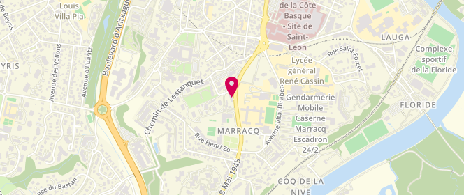Plan de L'Étoile Gourmande - Izar Gozagarria, 40 avenue de l'Interne Jacques Loeb, 64100 Bayonne