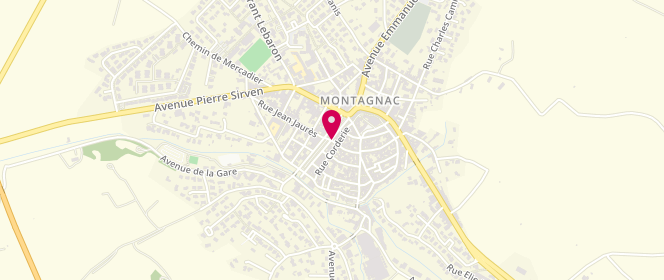 Plan de Boulangerie Puech, 43 Rue Malirat, 34530 Montagnac