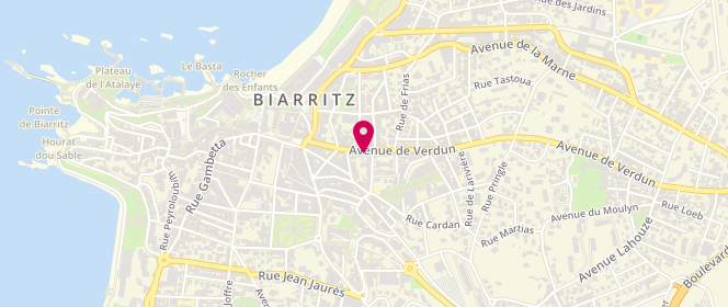 Plan de Coin de Table Boulangerie, 16 avenue de Verdun, 64200 Biarritz