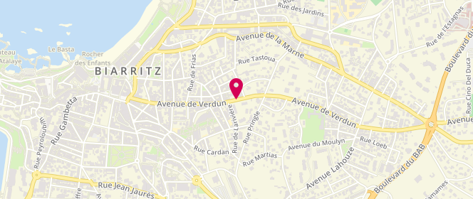 Plan de Les Délices de Biarritz, 33 Avenue de Verdun et 02 Rue du Bon Air, 64200 Biarritz