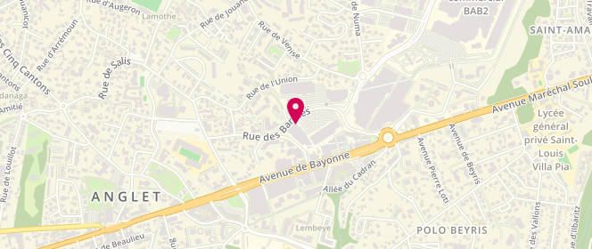 Plan de Boulangerie Eugenie, 18 Rue des Barthes, 64600 Anglet