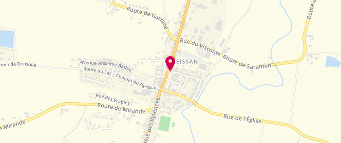 Plan de Le Fournil Gascon, 6 place Carnot, 32260 Seissan