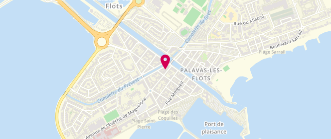 Plan de Boulangerie Maguelone, 12 Rue Maguelone, 34250 Palavas-les-Flots