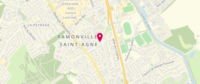 Plan de L'Instant Gourmand, 17 Rue des Berges, 31520 Ramonville-Saint-Agne