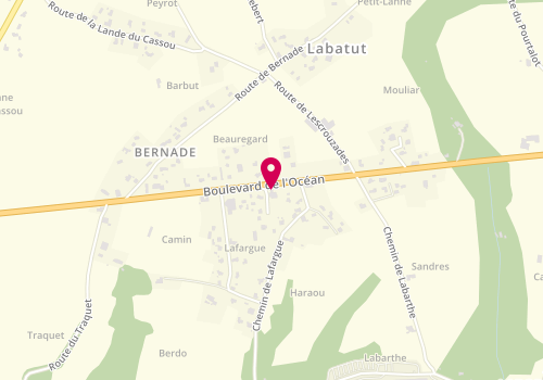 Plan de Boulangerie la Station, 1047 Boulevard de l'Océan, 40300 Labatut