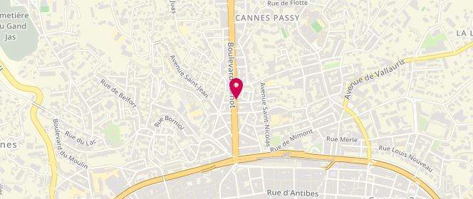Plan de Boulangerie Boutigny, 28 Boulevard Carnot, 06400 Cannes