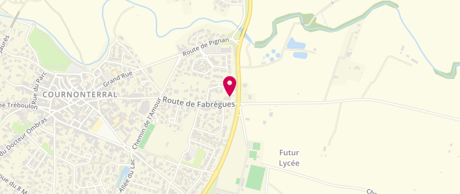 Plan de Boulangerie Marie Blachere, 32 Route de Fabrègues, 34660 Cournonterral