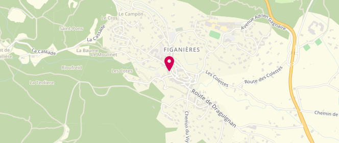 Plan de Au Fournil Gourmand, Place Caou, 83830 Figanières