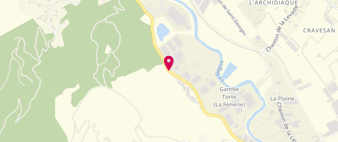 Plan de Le Fournil de la Fènerie, Zone Industrielle Mimosas 2211 Route Fenerie, 06580 Pégomas