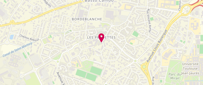 Plan de Boulangerie-Pâtisserie la Petrouchka, 7 Rue Julien Forgues, 31100 Toulouse