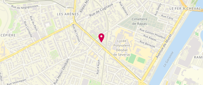 Plan de La Minute Gourmande, 56 Boulevard Déodat de Sévérac, 31300 Toulouse
