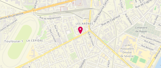 Plan de La Maison des Boulangers, 397 Route de Saint-Simon, 31100 Toulouse