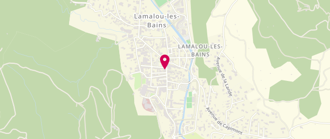 Plan de Boulangerie Caumes, 8 avenue Charcot, 34240 Lamalou-les-Bains
