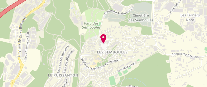 Plan de Boulangerie Les Semboules, Place Charles Cros, 06600 Antibes