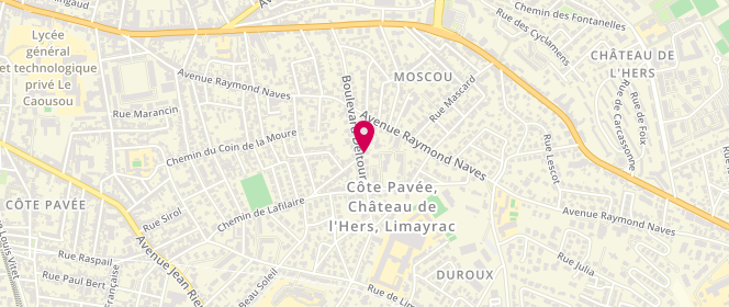 Plan de Détour Gourmand, 80 Boulevard Deltour, 31500 Toulouse