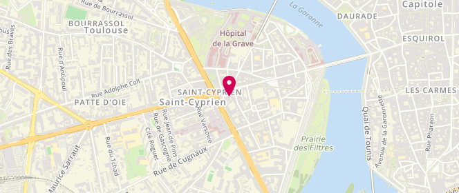 Plan de Le Fournil de la Place, 3 place Intérieure Saint-Cyprien, 31300 Toulouse