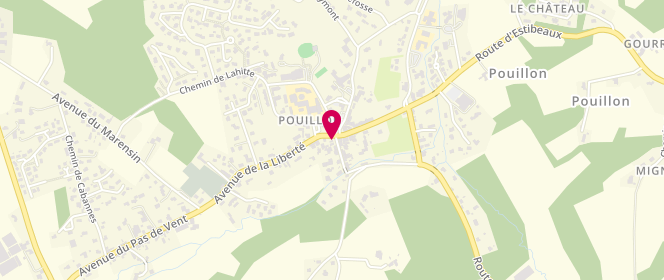 Plan de Au Fournil des Filles, 2 Rue Gambetta, 40350 Pouillon