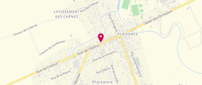Plan de Boulangerie pâtisserie Belge Délices gascon, 38 Bis Rue de l'Adour, 32160 Plaisance