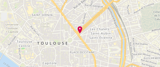 Plan de Carrefour City, 16 allée Jean Jaurès, 31000 Toulouse