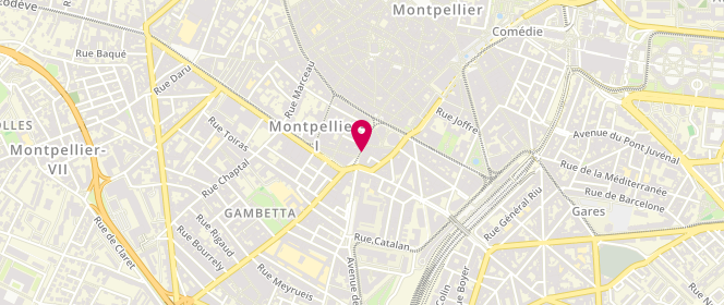 Plan de La sucrée, 19 Rue du Faubourg de la Saunerie, 34000 Montpellier