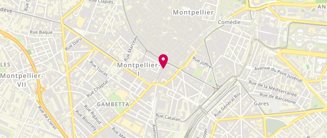 Plan de BOULANGERIE BUZON, 7 Rue du Faubourg de la Saunerie, 34000 Montpellier