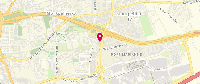 Plan de Drole de Pain, 1401 avenue du Mondial 98, 34000 Montpellier