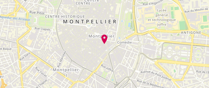 Plan de Le Cafe de Marie, 26 Rue de la Loge, 34000 Montpellier