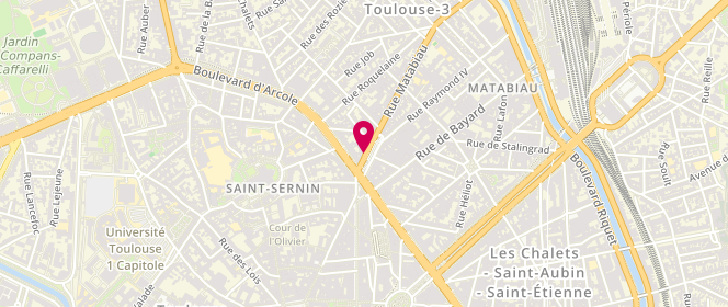 Plan de La Mie Câline, 2 place Jeanne d'Arc, 31000 Toulouse