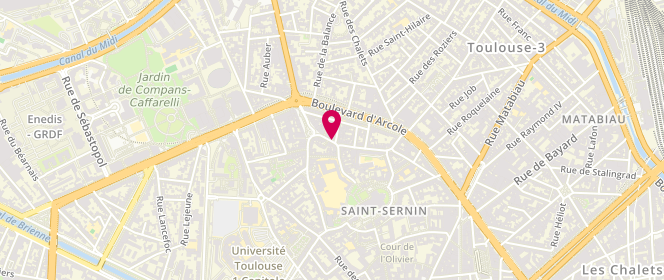Plan de SARL le Bon Pain, 15 Rue des 3 Piliers, 31000 Toulouse